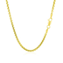 Load image into Gallery viewer, 2.4mm 14k Yellow Gold Round Box Chain