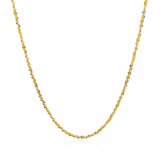 14k White and Yellow Gold Two Tone Sparkle Chain 1.5mm thumbnail 3