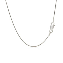 Load image into Gallery viewer, Sterling Silver Rhodium Plated Snake Chain 0.9mm