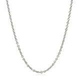 2.2mm 14k White Gold Forsantina Lite Cable Link Chain thumbnail 3