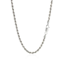 Load image into Gallery viewer, Sterling Silver 2.9mm Diamond Cut Rope Style Chain