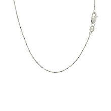 Load image into Gallery viewer, 18k White Gold Box Chain 0.6mm