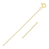 14k Yellow Gold Classic Box Chain 0.4mm thumbnail 2
