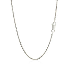 Load image into Gallery viewer, Sterling Silver Rhodium Plated Box Chain 1.3mm