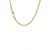 14k Yellow Gold 2.4mm Light Weight Wheat Chain thumbnail 3