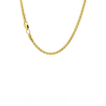 Load image into Gallery viewer, 14k Yellow Gold 2.4mm Light Weight Wheat Chain