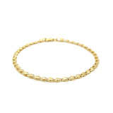 2.9mm 14k Yellow Gold Heart Bracelet thumbnail 3