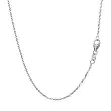 Load image into Gallery viewer, 14k White Gold Round Cable Link Chain 1.1mm
