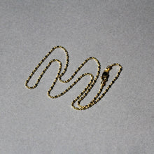 Load image into Gallery viewer, 14k Yellow Gold Diamond-Cut Alternating Bead Chain 1.2mm