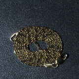 14k Yellow Gold Diamond-Cut Alternating Bead Chain 1.2mm thumbnail 6