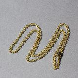 2.3mm 14k Yellow Gold Diamond Cut Cable Link Chain thumbnail 6