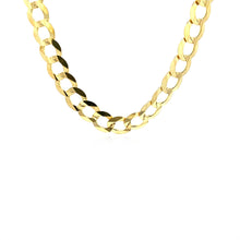 Load image into Gallery viewer, 8.2mm 14k Yellow Gold Solid Curb Chain