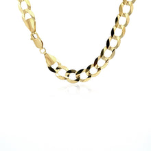 Load image into Gallery viewer, 8.2mm 14k Yellow Gold Solid Curb Chain