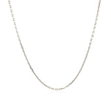 Sterling Silver Rhodium Plated Cable Chain 1.1mm thumbnail 2
