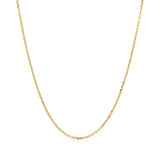 14k Yellow Gold Diamond Cut Cable Link Chain 1.1mm thumbnail 3