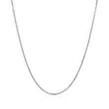Load image into Gallery viewer, 14k White Gold Diamond Cut Cable Link Chain 1.1mm