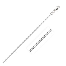 Load image into Gallery viewer, 14k White Gold Octagonal Box Chain 1.0mm