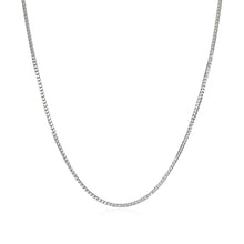 Load image into Gallery viewer, 14k White Gold Franco Chain 0.9mm