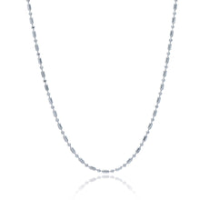 Load image into Gallery viewer, Sterling Silver Rhodium Plated Bead Chain 1.5mm