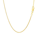 10k Yellow Gold Classic Box Chain 0.8mm thumbnail 3