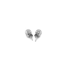 Load image into Gallery viewer, 14k White Gold Classic Round Stud Earrings (5.0 mm)