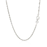 Sterling Silver 2.0mm Singapore Style Chain thumbnail 3