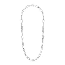 Load image into Gallery viewer, Sterling Silver Wide Paperclip Chain Necklace