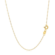 Load image into Gallery viewer, 14k Yellow Gold Singapore Chain 0.6mm