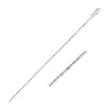 14k White Gold Diamond-Cut Bead Chain 1.0mm thumbnail 2