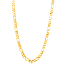Load image into Gallery viewer, Modern Lite Figaro Chain in 14k Yellow Gold (8.0 mm)