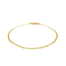 Load image into Gallery viewer, 10k Yellow Gold Mariner Link Anklet 1.7mm