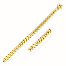Load image into Gallery viewer, 7.25mm 10k Yellow Gold Semi Solid Miami Cuban Chain