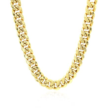 Load image into Gallery viewer, 7.25mm 10k Yellow Gold Semi Solid Miami Cuban Chain