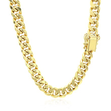 Load image into Gallery viewer, 7.25mm 10k Yellow Gold Semi Solid Miami Cuban Chain
