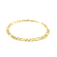 Load image into Gallery viewer, 4.6mm 10k Yellow Gold Lite Figaro Bracelet