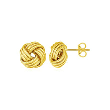 Load image into Gallery viewer, Love Knot Post Earrings in 14k Yellow Gold