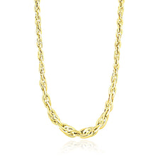 Load image into Gallery viewer, 14k Yellow Gold Fancy Necklace with Singapore Chain