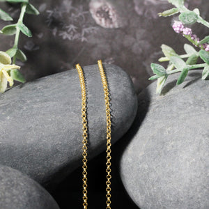 14k Yellow Gold Rolo Chain 1.9mm