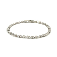 Load image into Gallery viewer, 2.9mm 14k White Gold Heart Anklet
