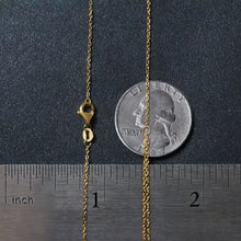 Load image into Gallery viewer, 14k Yellow Gold 18 inch Two Strand Necklace with Circle and Bar Pendants