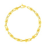 14k Yellow Gold 7 1/2 inch Jax Chain Bracelet thumbnail 3