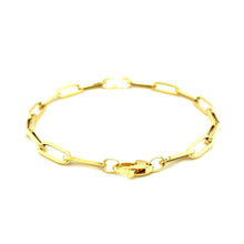 Load image into Gallery viewer, 14K Yellow Gold Bold Paperclip Chain Bracelet