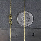 14k Yellow Gold Cable Link Chain 0.5mm thumbnail 5