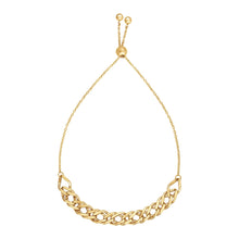 Load image into Gallery viewer, Adjustable Chain Bracelet in 14k Yellow Gold
