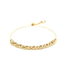 Load image into Gallery viewer, Adjustable Chain Bracelet in 14k Yellow Gold
