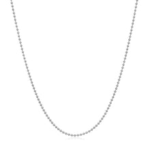 Load image into Gallery viewer, 14k White Gold Bead Chain 1.0mm