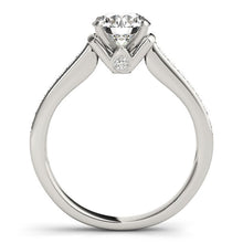 Load image into Gallery viewer, 14k White Gold Round Diamond Engagement Ring Band Stones (1 1/8 cttw)
