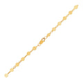 14K yellow gold bracelet with polished open circle links