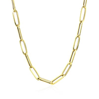 14K Yellow Gold Bold Paperclip Chain (4.2 mm)