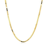14k Yellow Gold Semi Solid Box Chain 1.6mm thumbnail 2